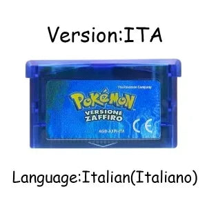 GBA Pokémon 32-Bit Game Cartridges – Emerald, FireRed, LeafGreen, Ruby & Sapphire, Multi-Language