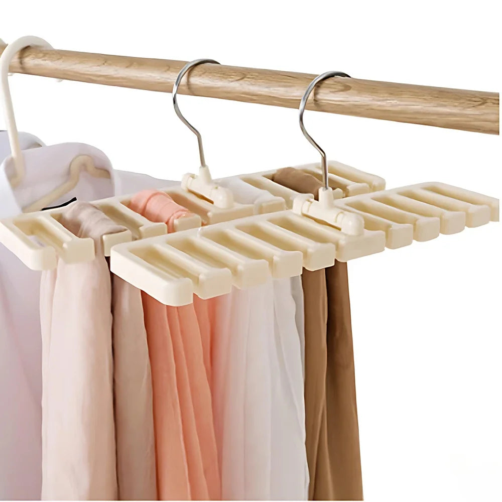 1-12Pcs Multifunctional Belt & Tie Organizer – Hanging Clothes Rack for Closet Storage and Organization