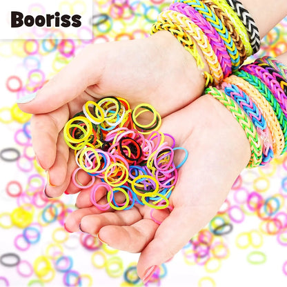 Loom Rubber Bands Refill Kit – DIY Bracelet Making Craft Set for Kids, Creative Weaving Toy Gift