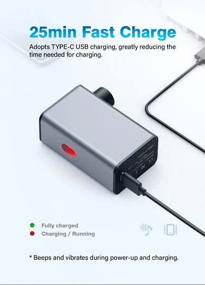 CYCLAMI A3 Ultralight Electric Bike Pump – 100 PSI Portable Tire Inflator for MTB, Road Bike & Motorcycle, Aluminum Alloy