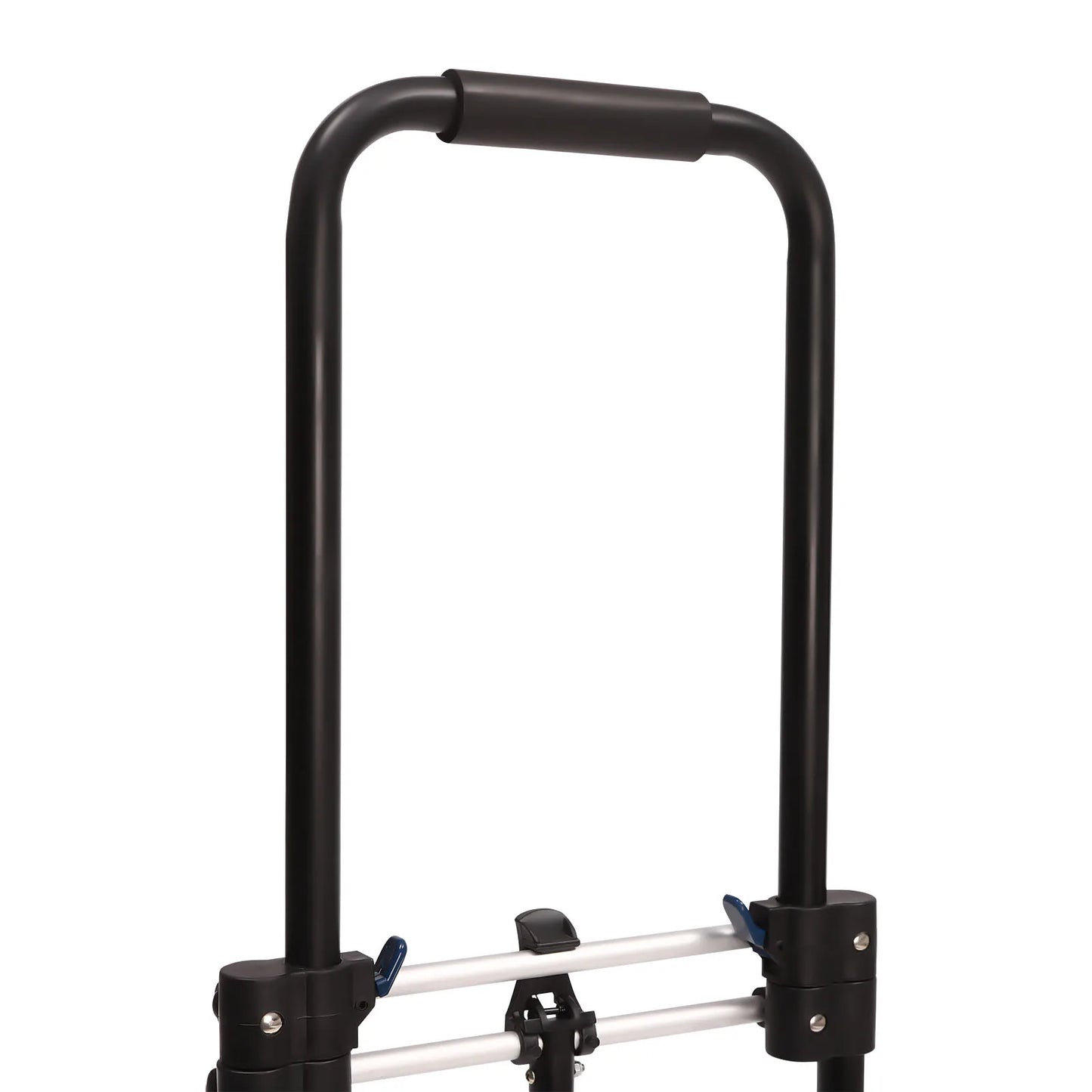 Folding Hand Truck & Dolly — Adjustable Height Aluminum Portable Cart with Anti-Slip Wheels, 264lb Capacity