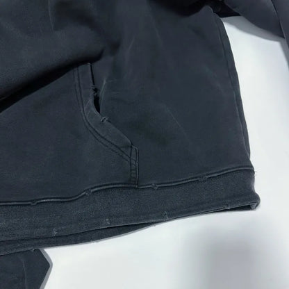 2025SS Ripped E.R.D. Hoodie – Men & Women Slogan Print Short Wide Sweatshirt