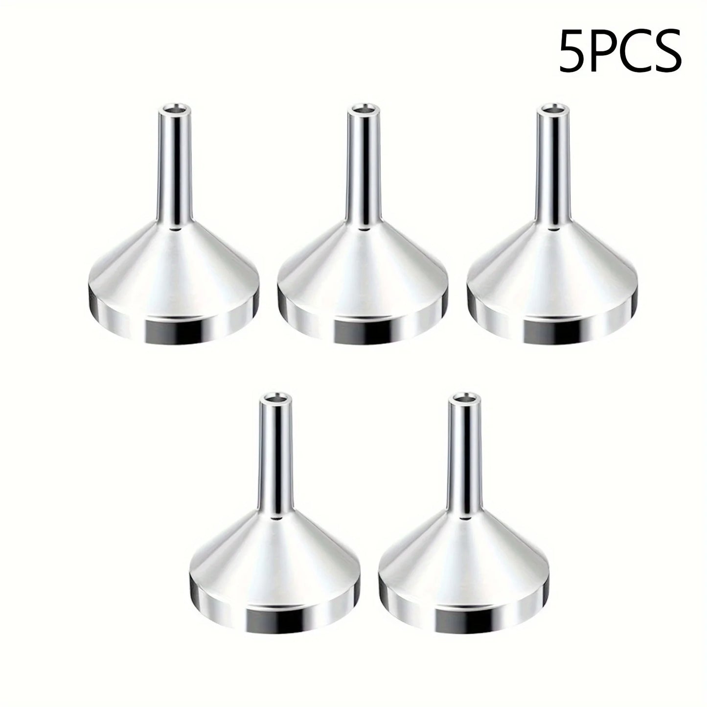 1/3/5PCS Mini Refillable Perfume Bottle Funnels — Travel Perfume Bottles with Bottom Fill Dispenser