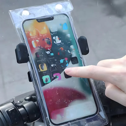 1-10PCS Cycling Rainproof Phone Pouch – High Sensitivity Waterproof Cellphone Cover for iPhone, Samsung, Xiaomi