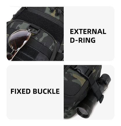 Men’s Tactical Camping Chest Bag – Outdoor MOLLE Sling Shoulder Pack for Hiking, Cycling, Fishing & Climbing
