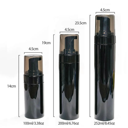 100/200/250ml Plastic Foaming Bottle – Pump Dispenser for Shampoo, Lotion, Shower Gel & Cosmetic Liquids