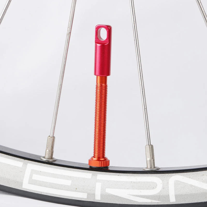 Bike Presta Tubeless Valve Cap – Aluminum Alloy Dust Cover with Core Removal Tool