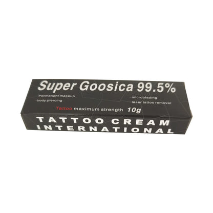 99.5% Super Gooscia Tattoo Numbing Cream 10g – High-Quality Pre-Permanent Makeup for Microblading, Piercing, Eyebrows & Lips