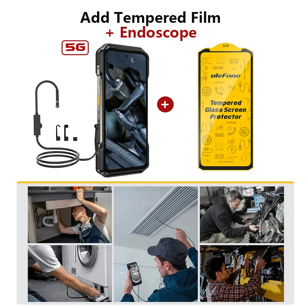 Ulefone Armor 27T Pro 5G Rugged Smartphone – 10600mAh, Android 14, 50MP+64MP Night Camera, 6.78" 120Hz, 24GB+256GB, NFC