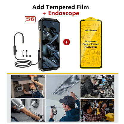 Ulefone Armor 27T Pro 5G Rugged Smartphone – 10600mAh, Android 14, 50MP+64MP Night Camera, 6.78" 120Hz, 24GB+256GB, NFC