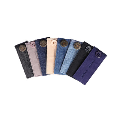 Pant Extender Belt with Hooks – Waist Band Button for Tight Trousers, Jeans, Skirts & Maternity Clothes, Unisex Garment Accessory