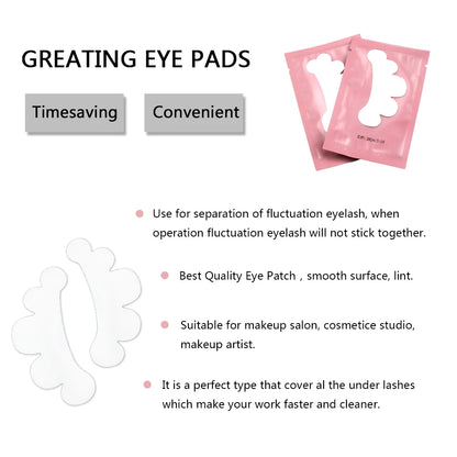 20/50 Pairs Hydrogel Lash Extension Patches | Under Eye Stickers for Grafting & Makeup | Eyelash Extension Tools