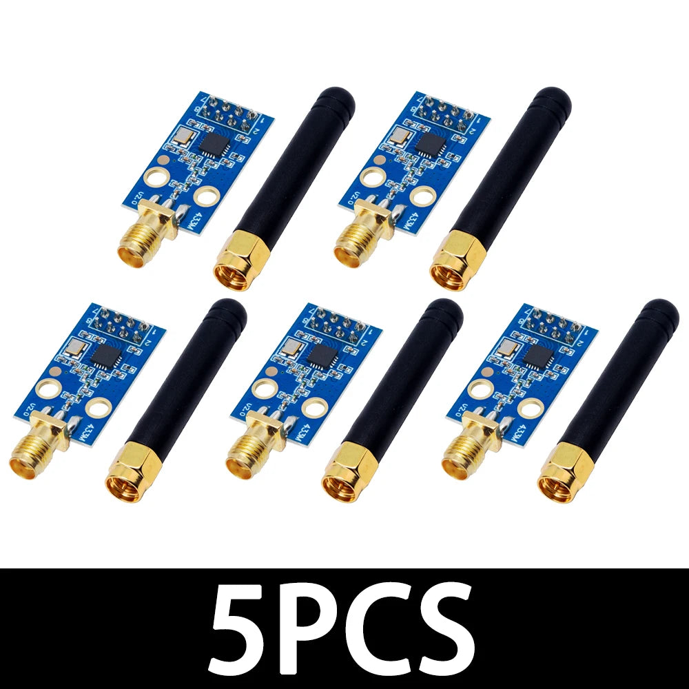 CC1101 Wireless Module - 10mW, 433MHZ/868MHZ, Long Distance Transmission 300-1000M with SMA Antenna, Wireless Transceiver