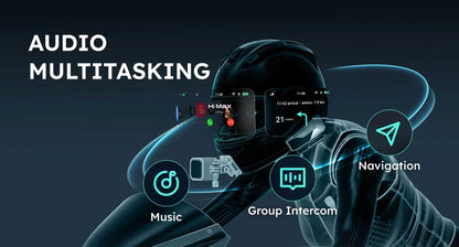 ASMAX Z1 Motorcycle Bluetooth Intercom — IP67 Waterproof Helmet Headset with 2 Chips, 8-Core, HiFi Speakers, ENC & 42-Min Fast Charging