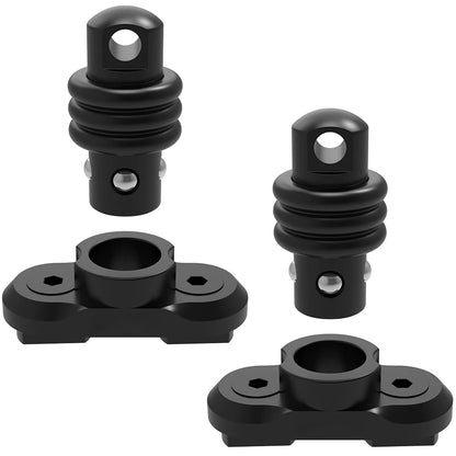 2PCS Tactical QD Sling Swivel Mount – 360° Quick Release Adapter for Rifle, Gun Sling Buckle Attachment Accessory