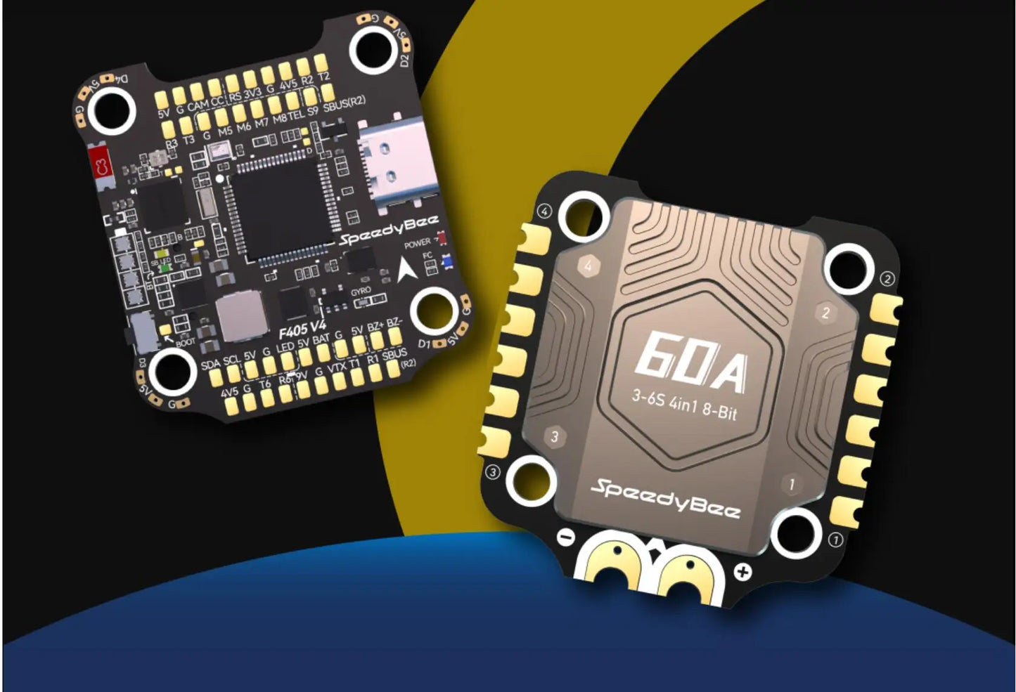 SpeedyBee F405 V4 BLS 60A 30x30 FC & ESC Stack for FPV Racing Drones