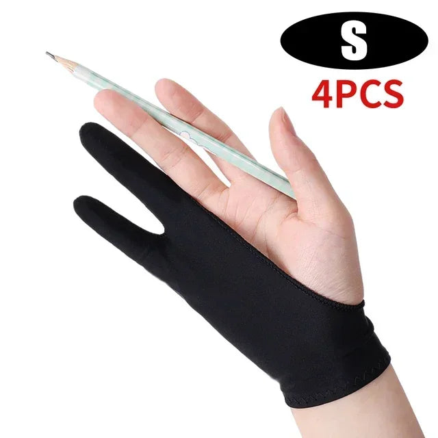 Two-Finger Drawing Glove with Palm Rejection for iPad & Graphic Tablets – Left/Right Hand Artist Glove