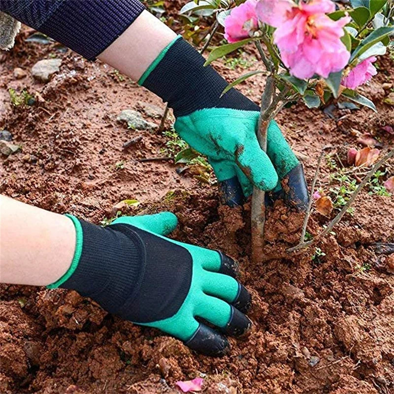 Durable Waterproof Gardening Gloves with Claws - Protective Latex, Prick-proof, Digging, Planting, Home Labor Gloves