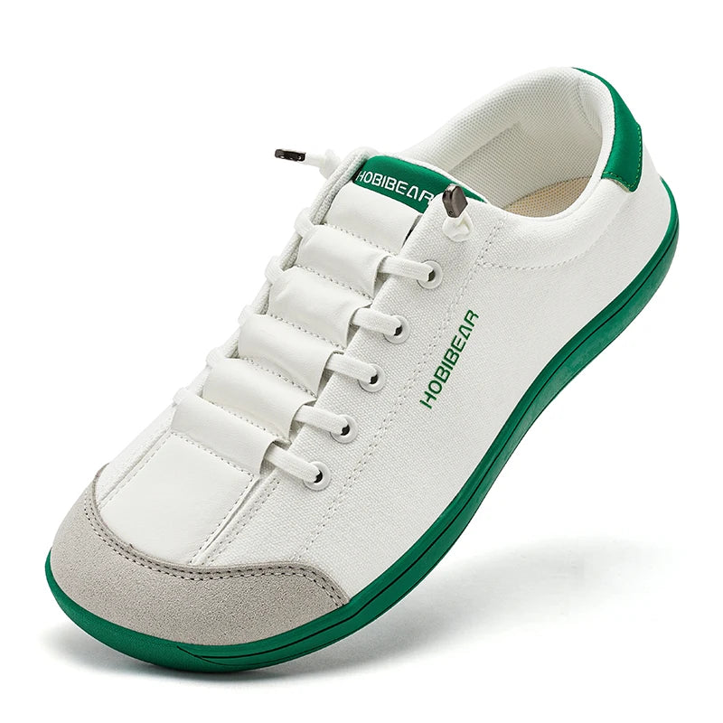 HOBIBEAR Unisex Barefoot Shoes – Zero Drop Wide Toe Casual Canvas Minimalist Walking Sneakers
