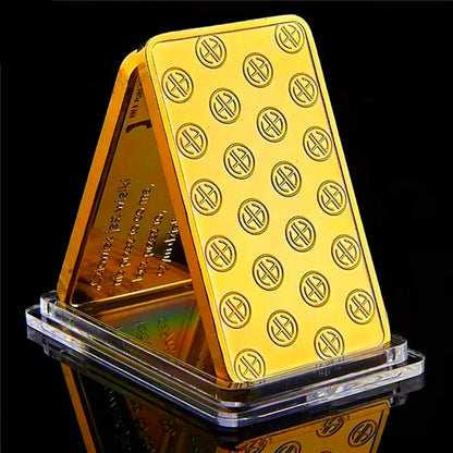 1 oz Swiss Argor Heraeus Gold Bar — 24K Gold Coin Bullion with Acrylic Seal & Unique Serial Number, Non-Magnetic