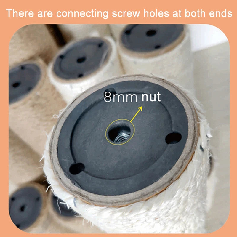 Cat Scratching Post Replacement – Sisal Rope DIY Cat Tree Tower Climbing Frame & Furniture Protector