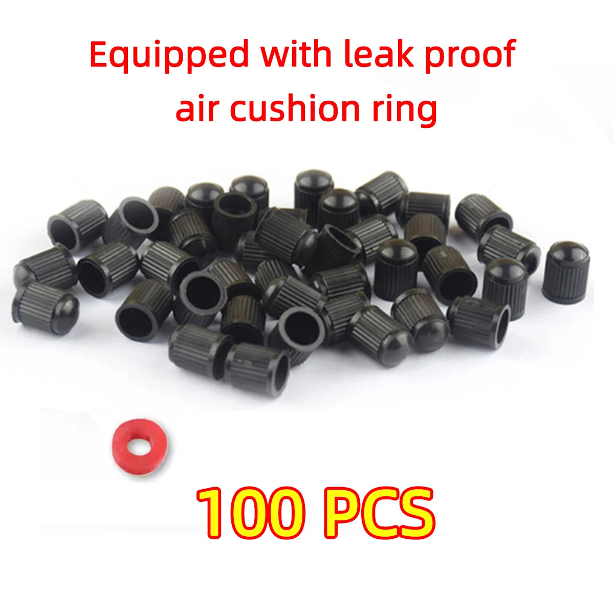10/20/50/100PCS Universal Tire Valve Stem Caps – Dustproof Rim Covers for Motorcycle, Bicycle & Car