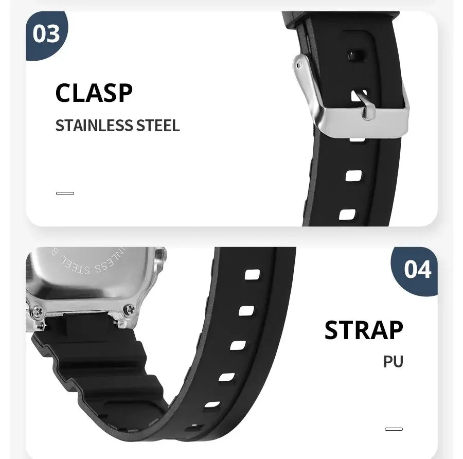 SYNOKE Digital Sports Watch for Men & Women – Luminous, Multifunction, Waterproof Wristwatch with Seven Lights for Outdoor & Running