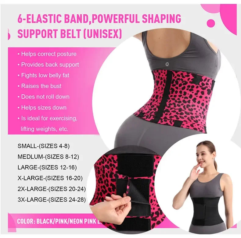 Waist Cincher Belt — Tummy Control Body Shaper with Triple Wrap Corset, Workout Sweat Band & Gym Slimming Girdle