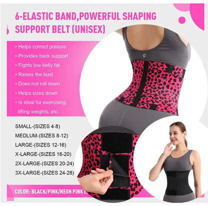 Waist Cincher Belt — Tummy Control Body Shaper with Triple Wrap Corset, Workout Sweat Band & Gym Slimming Girdle