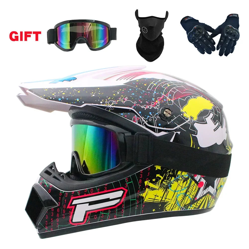 Full Face Off-Road Motorcycle Helmet – Downhill AM DH Cross Motocross Capacete Casco   2/2