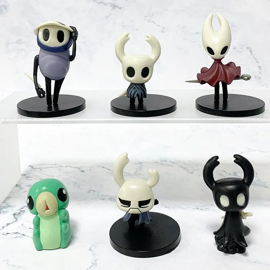6pcs Hollow Knight Hornet Anime Action Figures – 4-11cm Collectible Toys Set