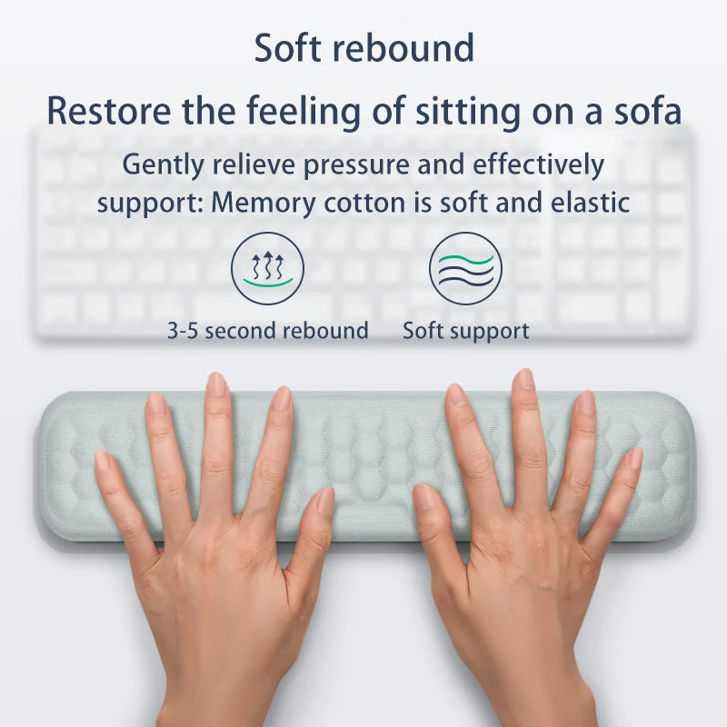 Ergonomic Keyboard & Mouse Wrist Rest - Memory Foam Office Typing & Mouse Pad, Relaxation & Protection for Computer & Notebook