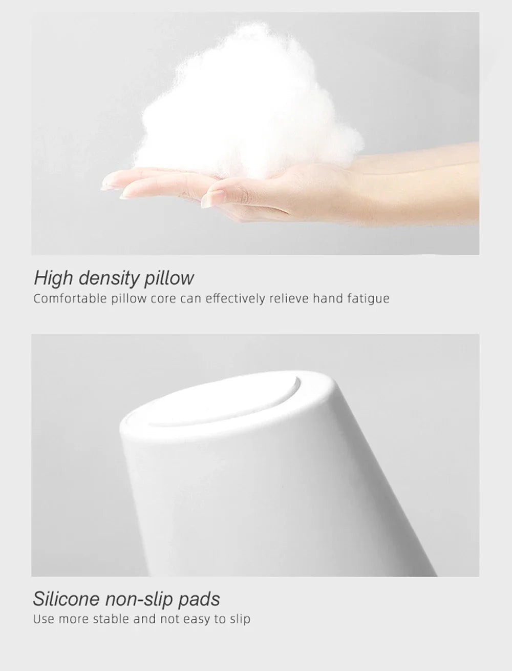 U-Shaped Nail Arm Rest Pillow with Detachable Brackets – Manicure Hand Rest for Nail Salon