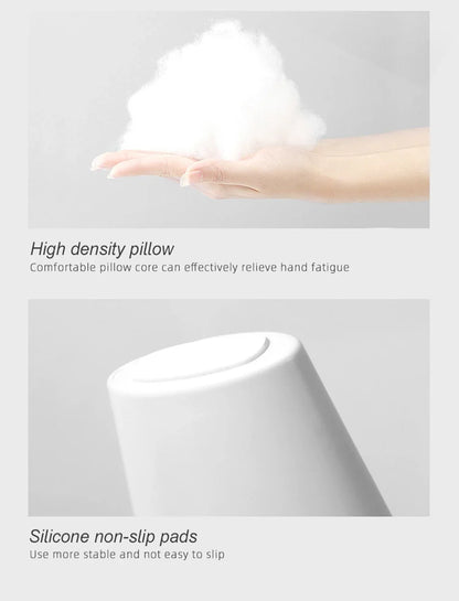 U-Shaped Nail Arm Rest Pillow with Detachable Brackets – Manicure Hand Rest for Nail Salon