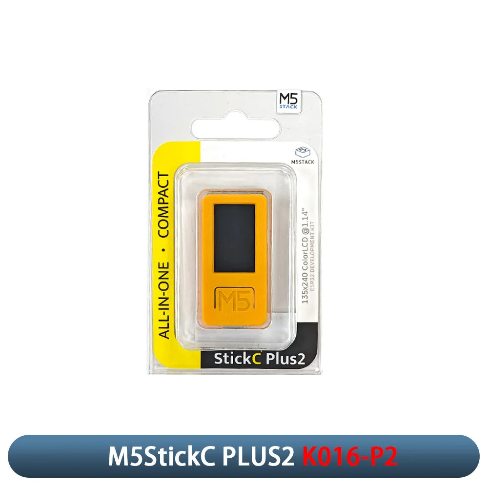 M5Stack M5StickC PLUS2 Portable IoT Development Kit - ESP32-PICO, 1.14-inch TFT Screen, Watch-Type Wearable IoT Controller