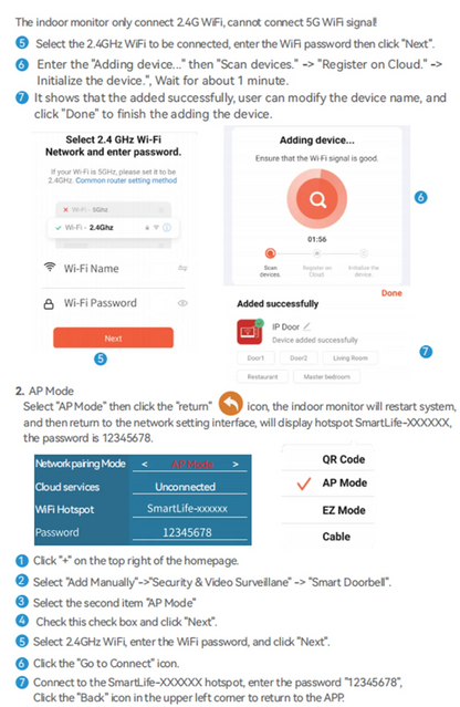 Fingerprint 5-in-1 WiFi Video Doorbell — Tuya Smart 1080P Touch Intercom System for Home Security