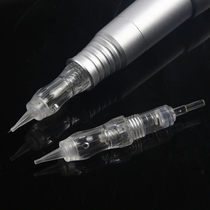 10PCS Microblading Tattoo Needle Cartridges – 0.15 to 0.4mm Screw Tips for Permanent Makeup & Eyebrow Rotary Machine