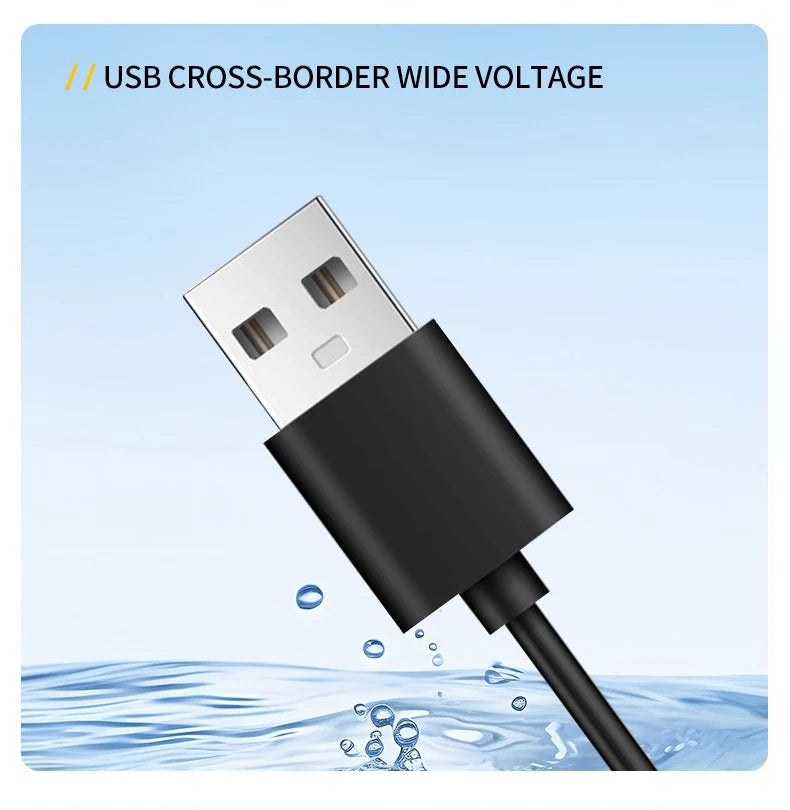 USB Aquarium LED Light – Full Spectrum Dimmable Fish Tank Lamp for Aquatic Plant Growth, Adjustable Brightness & 360° Rotatable