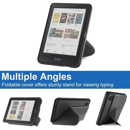 Smart Case for Kobo Clara Colour/BW/2E – Multi-Folding Stand, Magnetic Cover, Soft Back, Auto Sleep/Wake