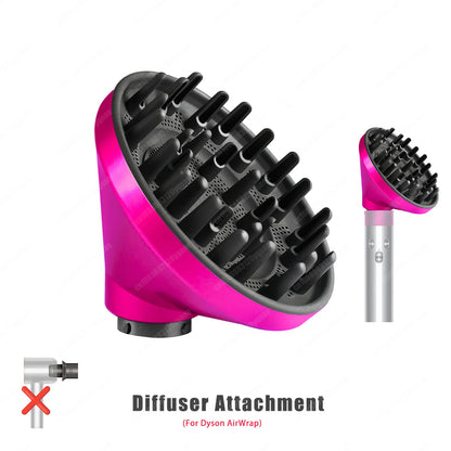Anti-Flyaway Hair Styling Nozzle for Dyson Airwrap HS01/HS05 – Brush Attachment for Auto Curling & Dryer Accessories