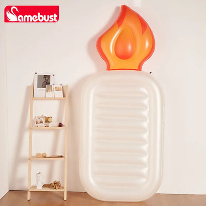 Camebust Inflatable PVC Pool Mat - 80in Floating Raft Lounge, Swimming Pool Mattress Float