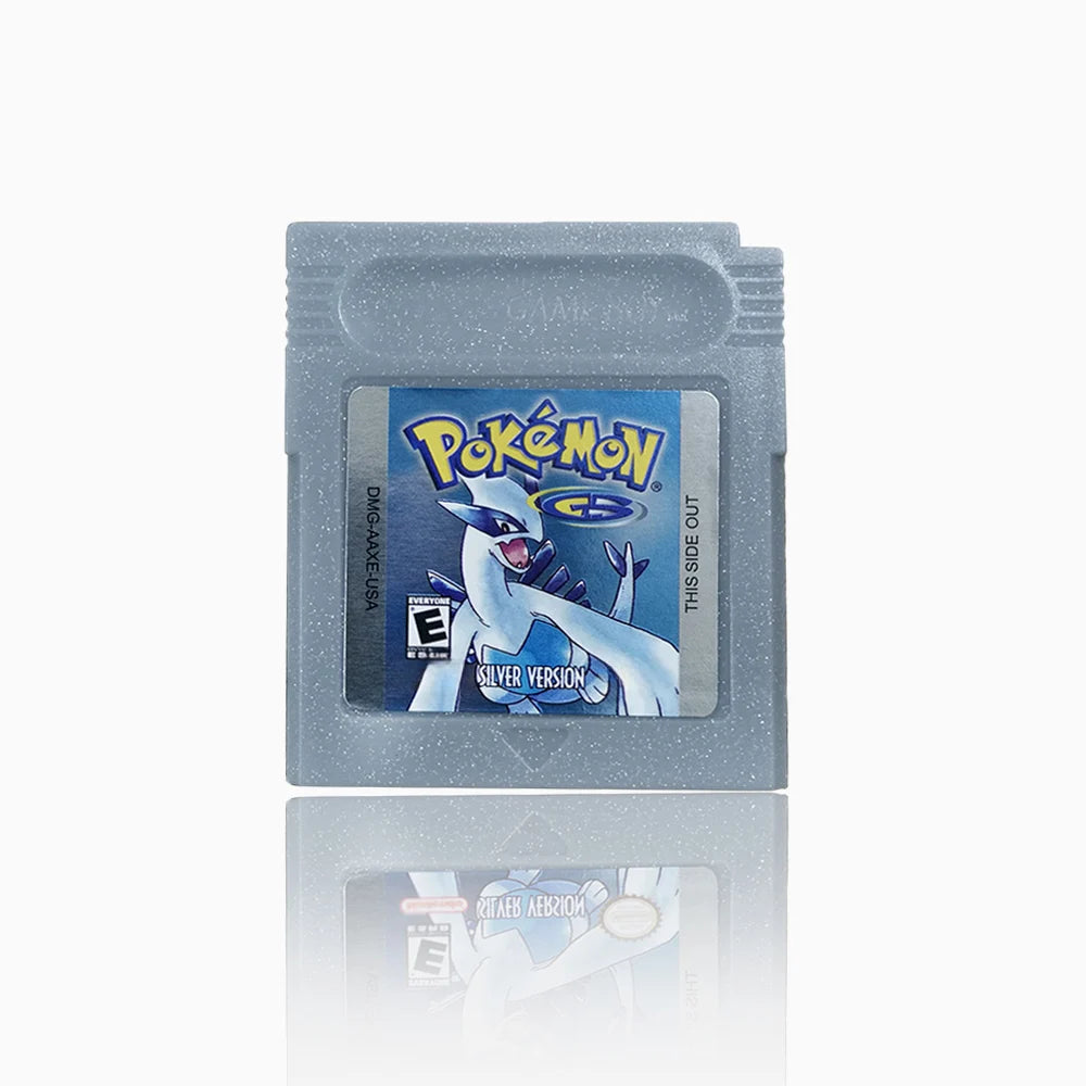 16-Bit GBC Game Cartridge – Pokémon Series Blue, Crystal, Gold, Green, Red, Silver, Yellow (USA Version)
