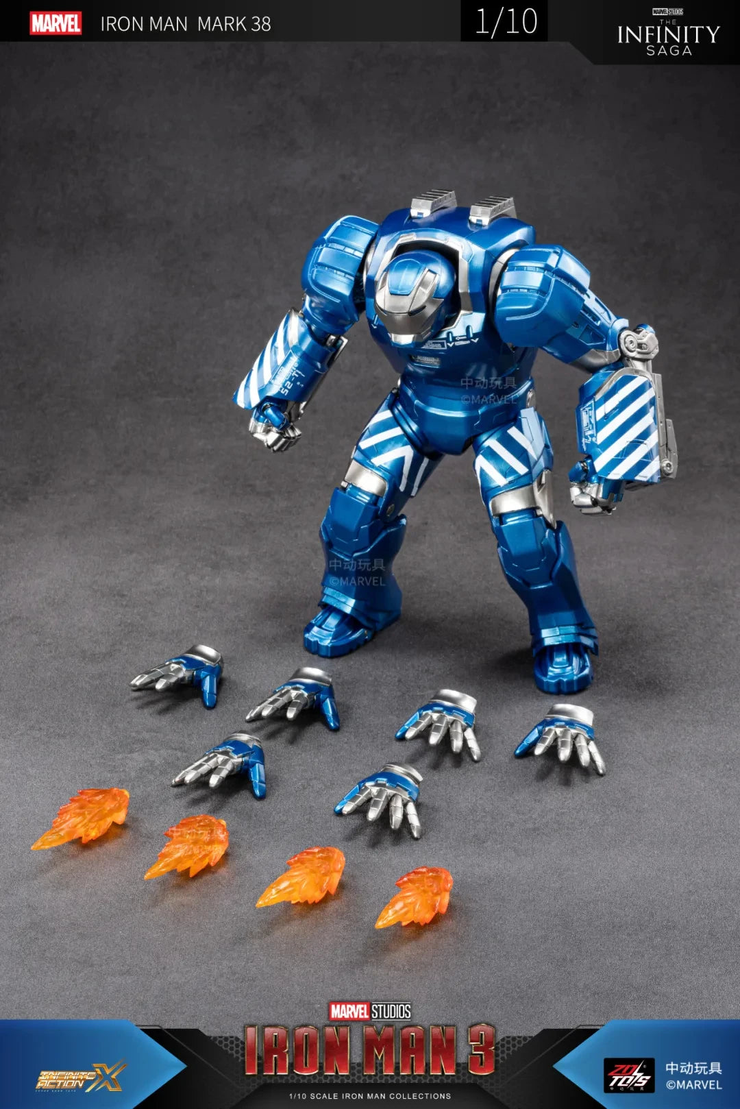 ZDTDS Iron Man & War Machine Legends Action Figures – MK37 Hammerhead, MK12, MK38 Igor, MK9 Iron Patriot Collectible Toy