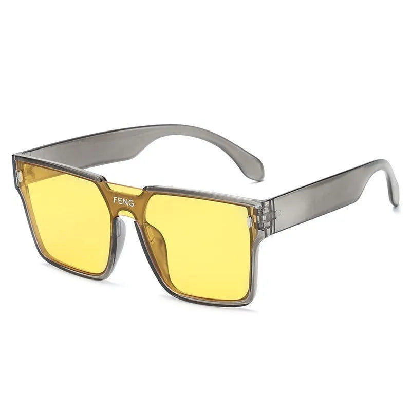 Luxury Vintage Square Sunglasses – Fashion Designer UV400 Sunshade Eyewear for Women & Men