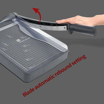A4 Paper Trimmer Guillotine Cutter: Desktop Cutting Machine with Security Cutter Head - Ideal for Crafts, Photos, and Cards
