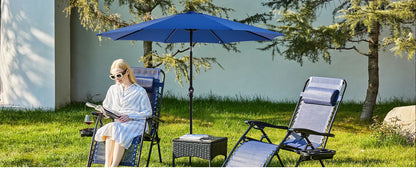 Outdoor Patio Umbrella UV Protection All-Weather Garden Pool Backyard Shade Canopy