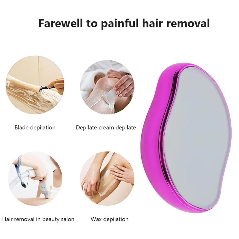 Crystal Hair Removal Eraser - Painless, Easy-to-Clean, and Reusable Depilation Tool