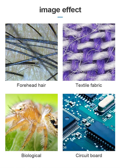 WiFi Digital Microscope - Wireless Electron Dermatoscope for Scalp Detection, Pores Magnifier & Skin Analyzer