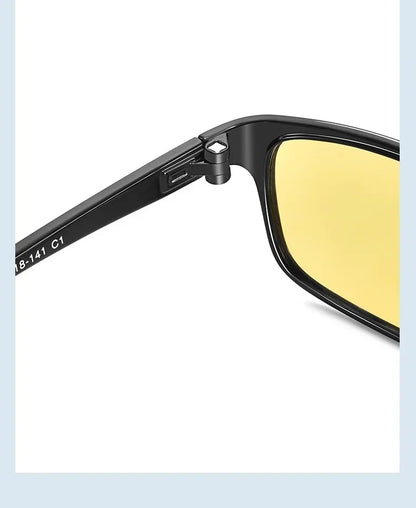 Vintage Unisex Anti-Glare Night Vision Driving Glasses – Ultralight Square Frame Myopia Eyewear (-4.0)