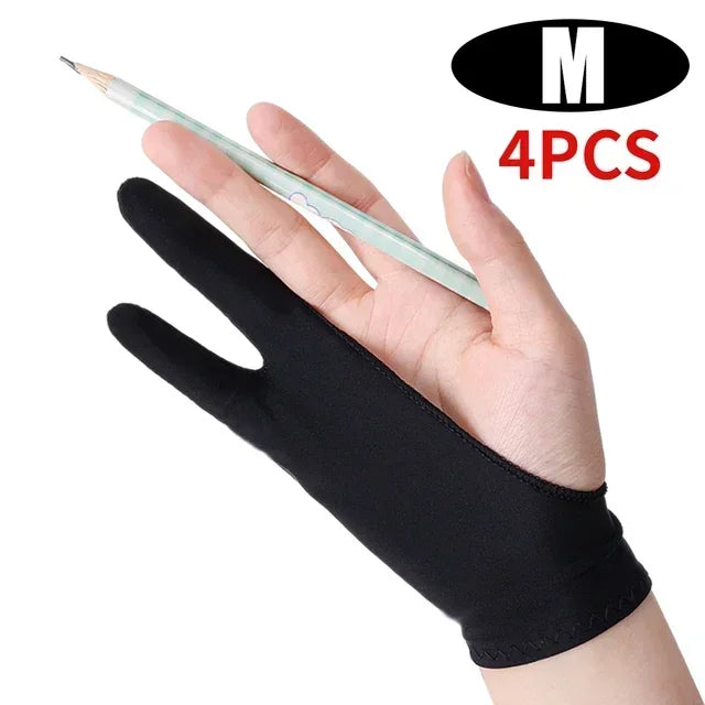 Two-Finger Drawing Glove with Palm Rejection for iPad & Graphic Tablets – Left/Right Hand Artist Glove